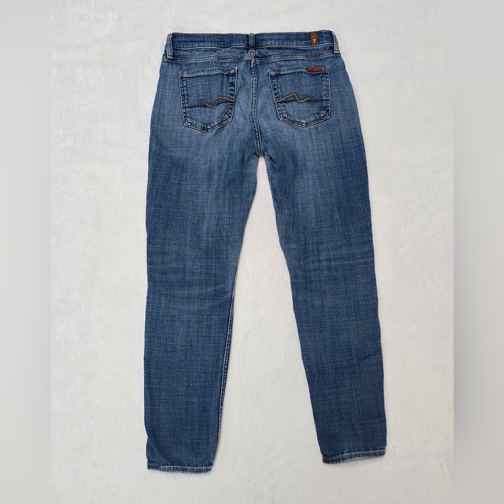 Women's 7 For All Mankind Jeans The Ankle Skinny Denim Relaxed Fit Size 30 × 29 - Picture 5 of 5